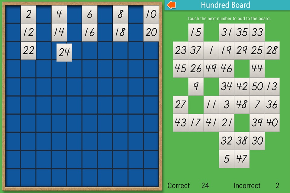 Hundred Board -Montessori Math screenshot 4