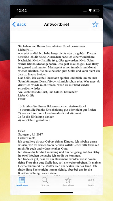 Brief Schreiben Deutsch Lernen screenshot 3