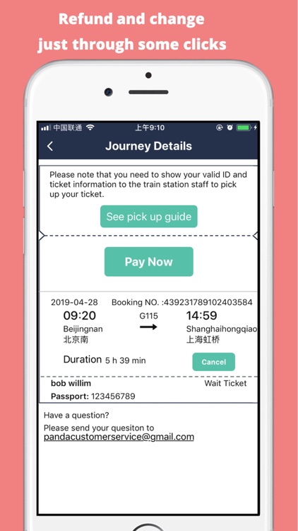 PandaTrip — China train ticket screenshot-4