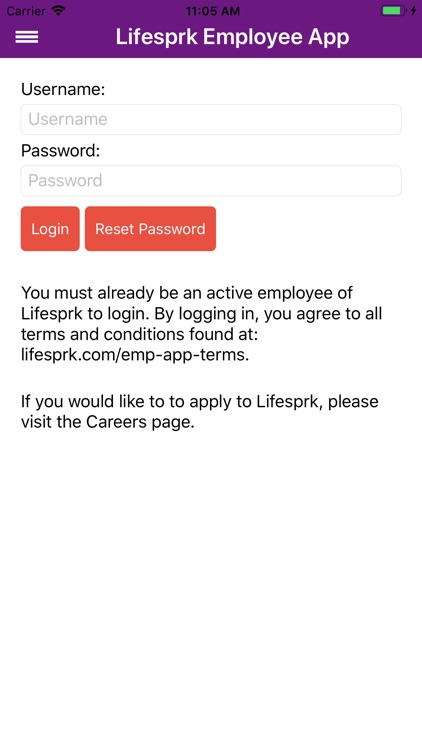 Lifesprk Employee App