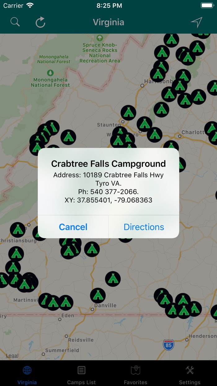 Virginia-WV-PA Camps  RV Park