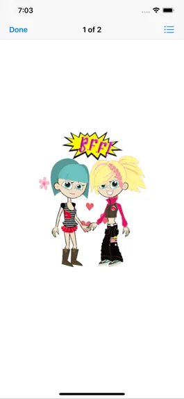 Game screenshot Izzy Animated Girl Stickers hack