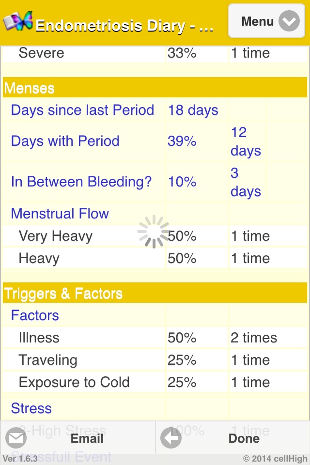 Endometriosis Diary screenshot 4