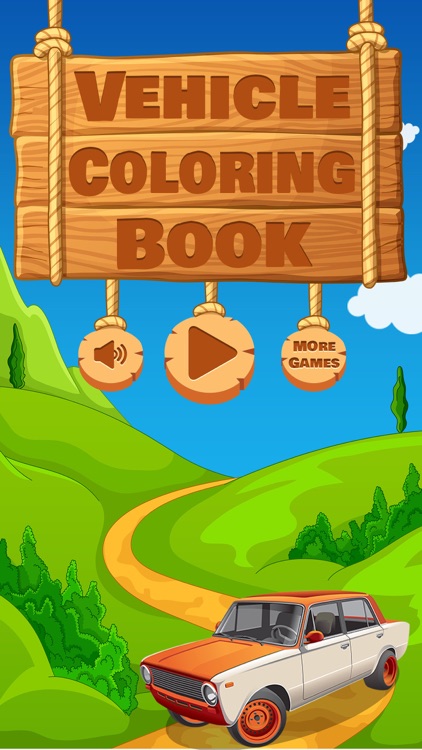 Vehicle Coloring Book Game screenshot-4