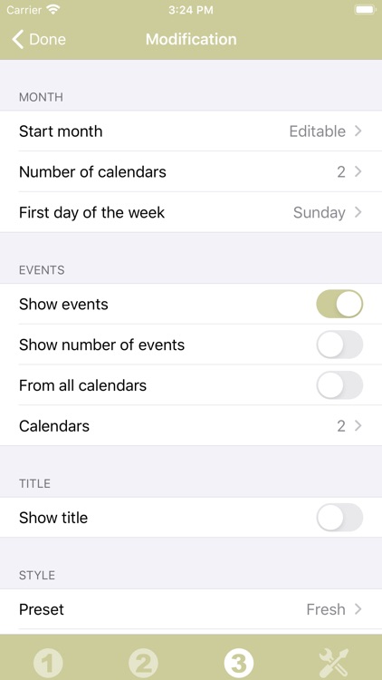 Calendar Widget