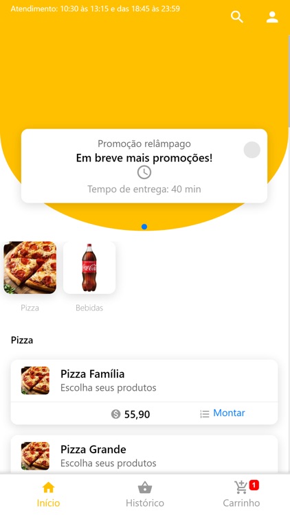 Opção Tele-Pizza