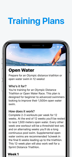 apple watch open water