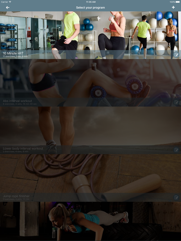 HIIT Workouts Challenge screenshot 2