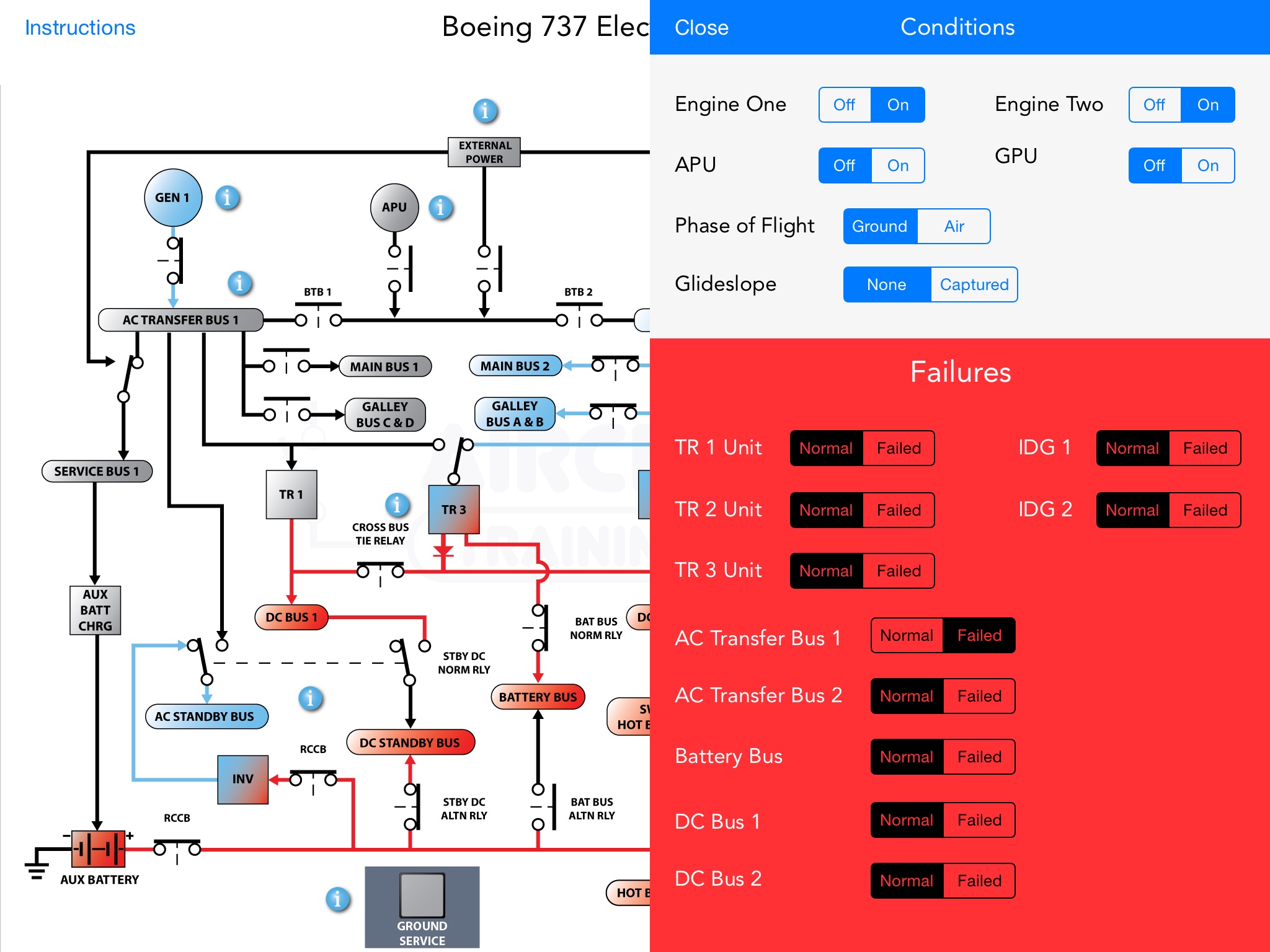 Boeing B737 NG Electrical screenshot 2