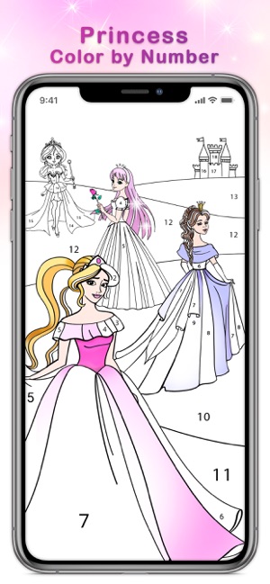 Princess Color by Number