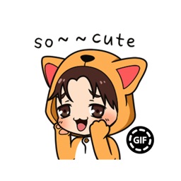 Cut Kawaii Stickers GIF