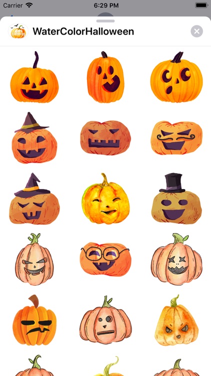 WaterColor Halloween Stickers