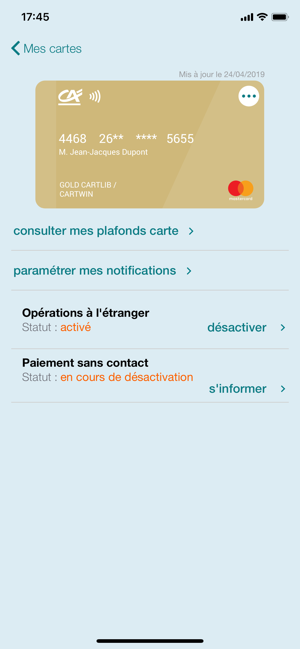 Ma Carte Ca On The App Store