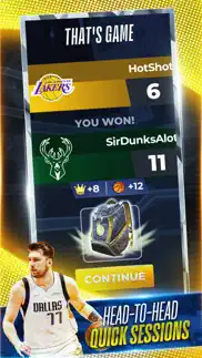 nba clash: basketball game iphone screenshot 3