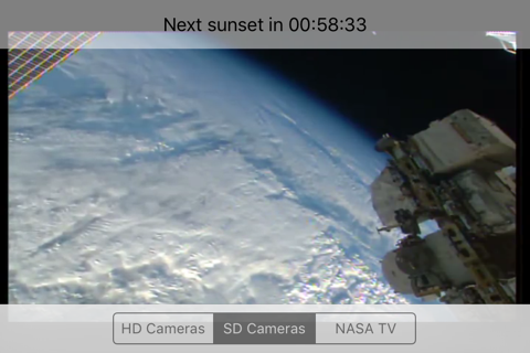 Скриншот из ISS Live Now