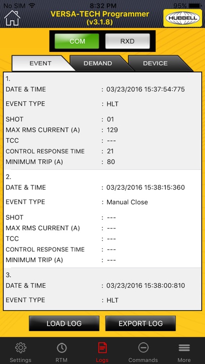 VersaTech Recloser Programmer