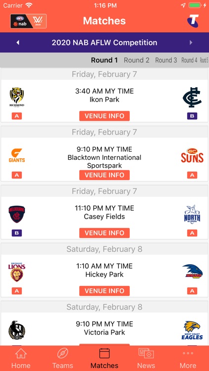 AFLW Official App screenshot-3