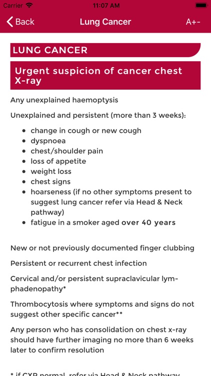 Cancer Referral Guidelines screenshot-3