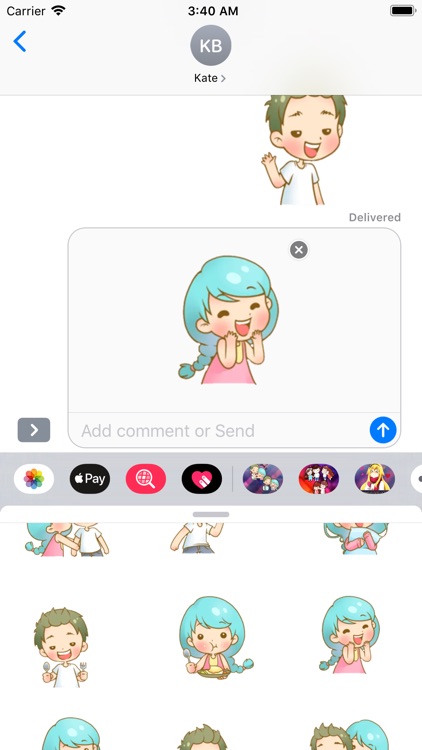 Chibi Cutest Couple Stickers