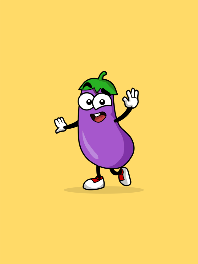 ‎Eggplant Stickers Screenshot