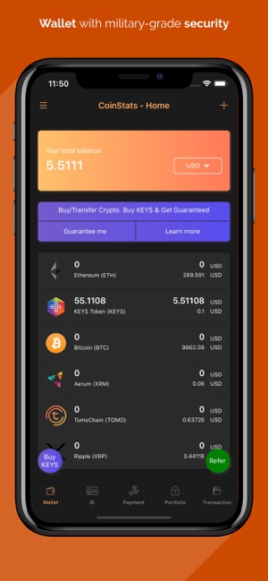 Coin Stats Crypto Wallet