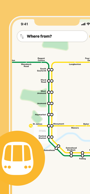 Tyne and Wear Metro Map