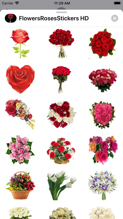 Flowers Roses Stickers HD by Jamila Moutji