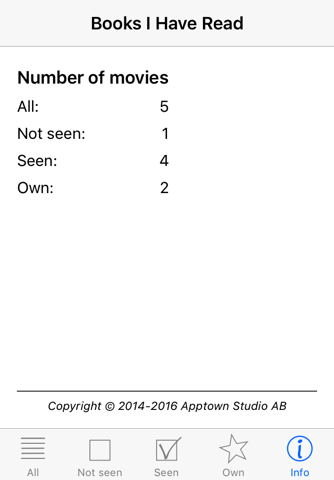 Movies I Have Seen - náhled