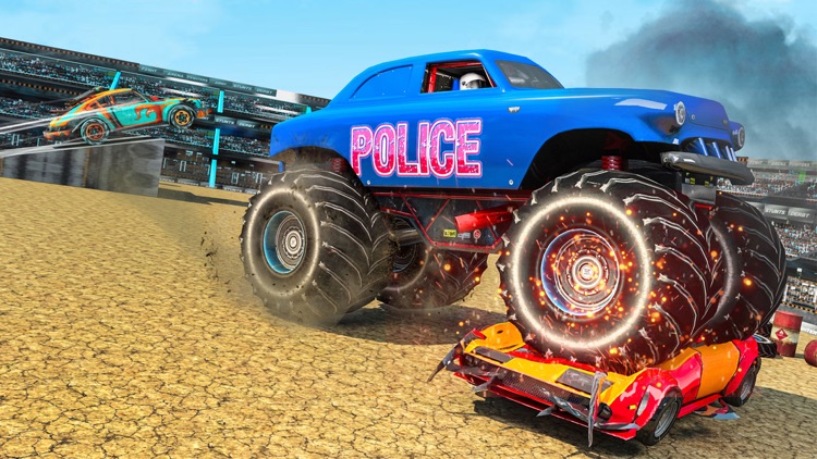 US Police Monster Truck Derby screenshot-3