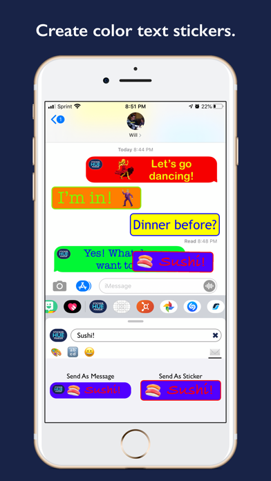 How to cancel & delete Hue - Color Text Sticker Maker from iphone & ipad 1