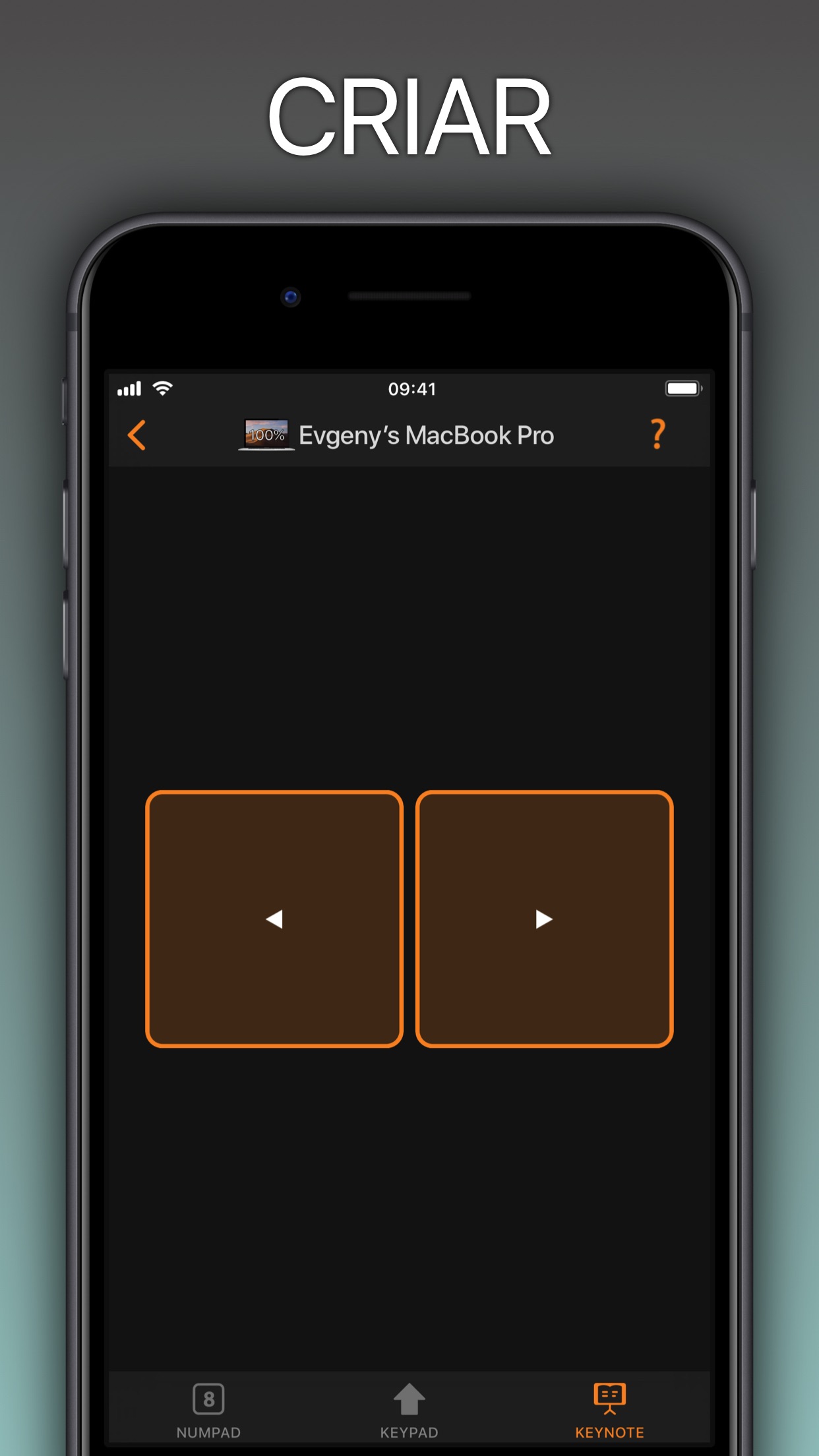 Screenshot do app NumPad, KeyPad remote keyboard