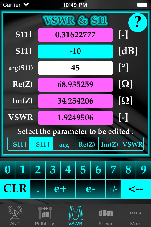 RF-CALC screenshot 4