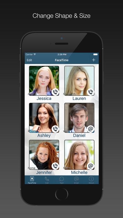 FaceDial PRO for FaceTime, Call, Text Photo Dialer Screenshot 2