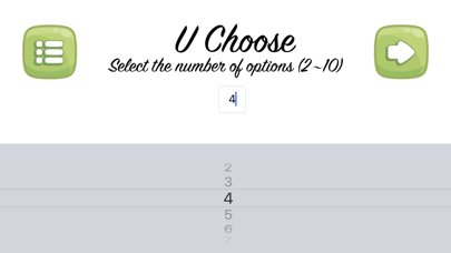 How to cancel & delete UChoose Random Selector from iphone & ipad 1