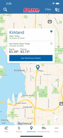 Costco app screenshot