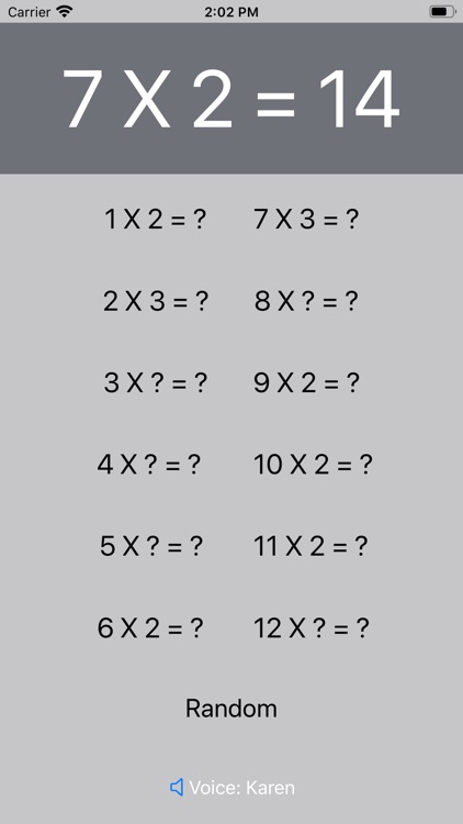 Look And Listen Times Table