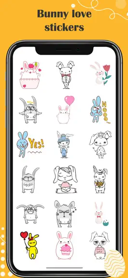 Game screenshot Bunny Love Stickers apk