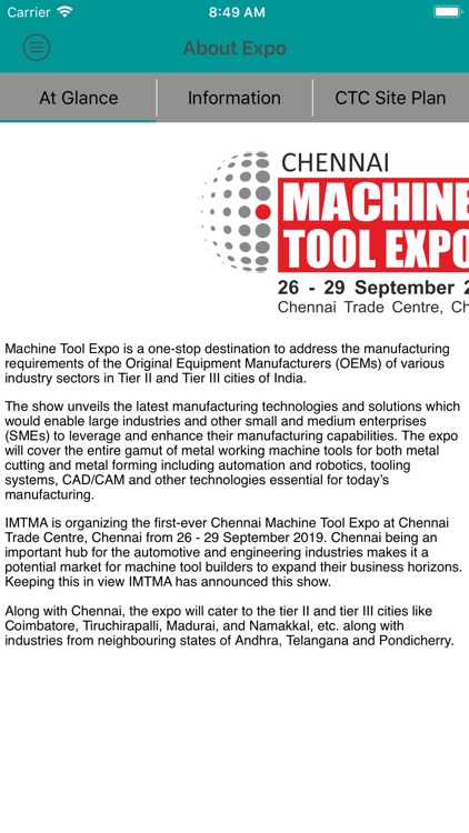 Chennai Machine Tool Expo 2019 screenshot-3