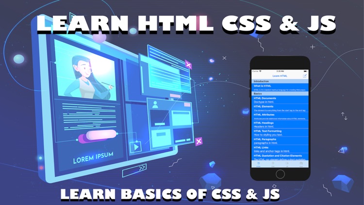 Learn HTML CSS & JavaScript