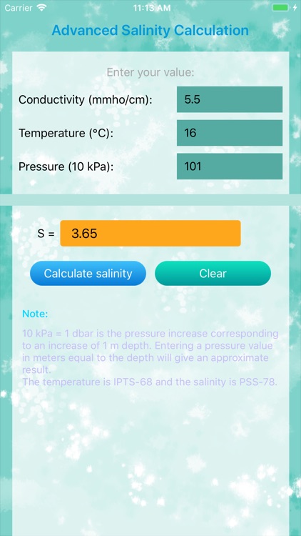 Advanced Salinity Calculation screenshot-3