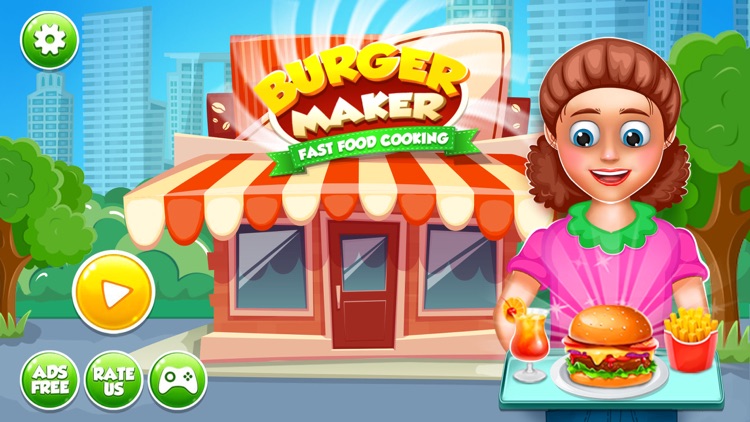 Burger Cooking Fast Food Games screenshot-0