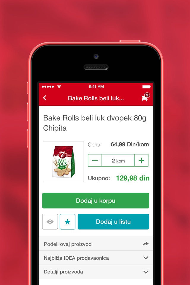 IDEA mobilna aplikacija screenshot 3