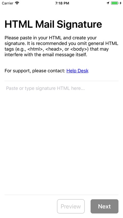 HTML Email Signature - Mail