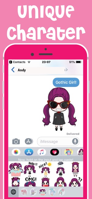 Pastel Girls Emoji Keyboard(圖4)-速報App