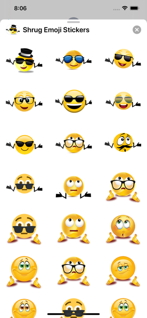 Shrug Emoji Sticker Pack(圖2)-速報App