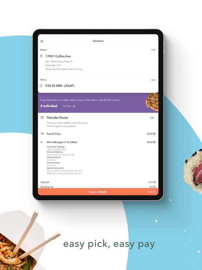 2 Dollar Delivery - Get Food