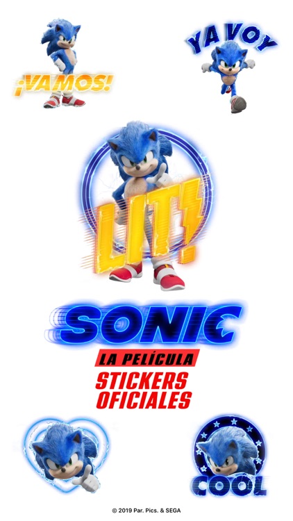 Stickers de Sonic La Película