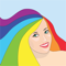 App Icon for Hair Color Studio App in Uruguay IOS App Store