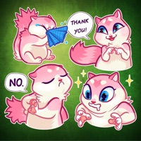 Pink Cute  kitten Stickers apk