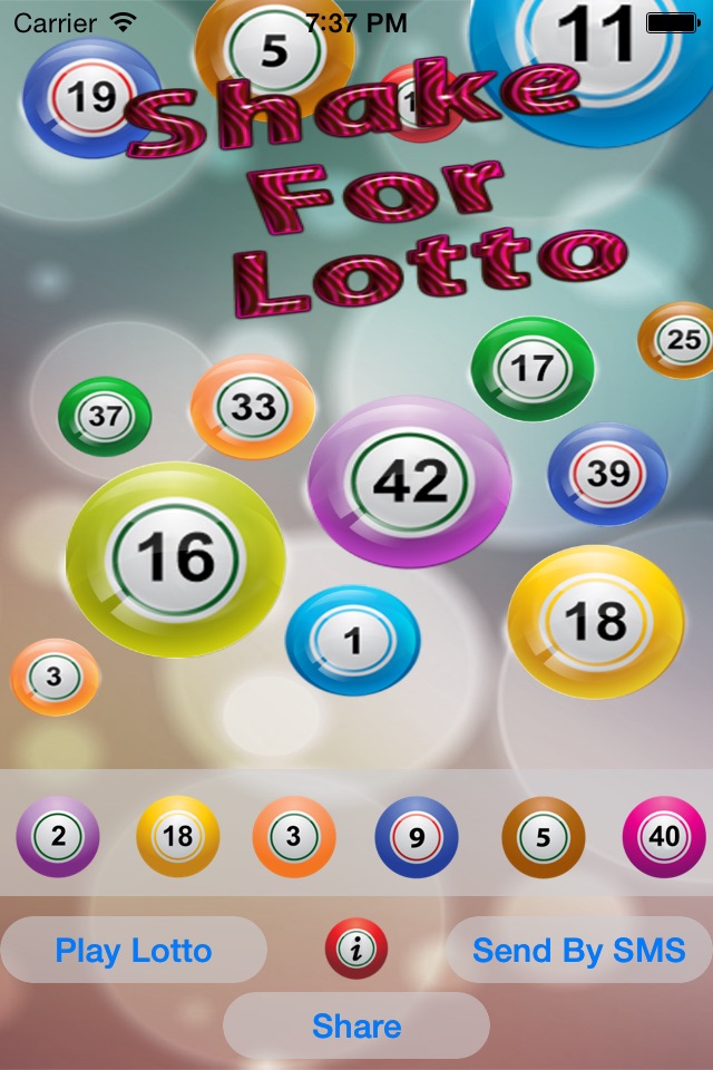 Shake For Lotto screenshot 3